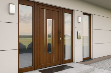 Porte in PVC, alluminio e legno