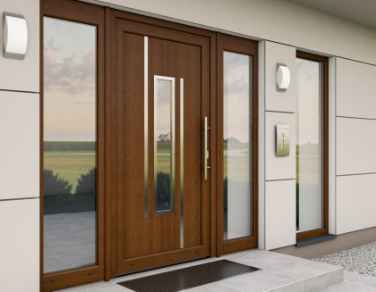Porte in PVC, alluminio e legno